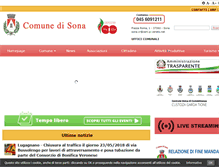 Tablet Screenshot of comune.sona.vr.it